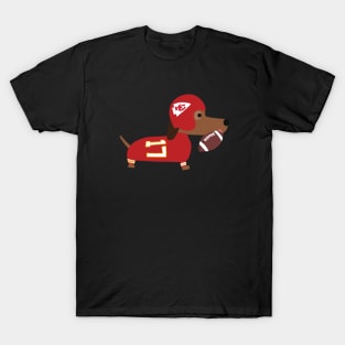 Dachshund Super Bowl Sunday T-Shirt